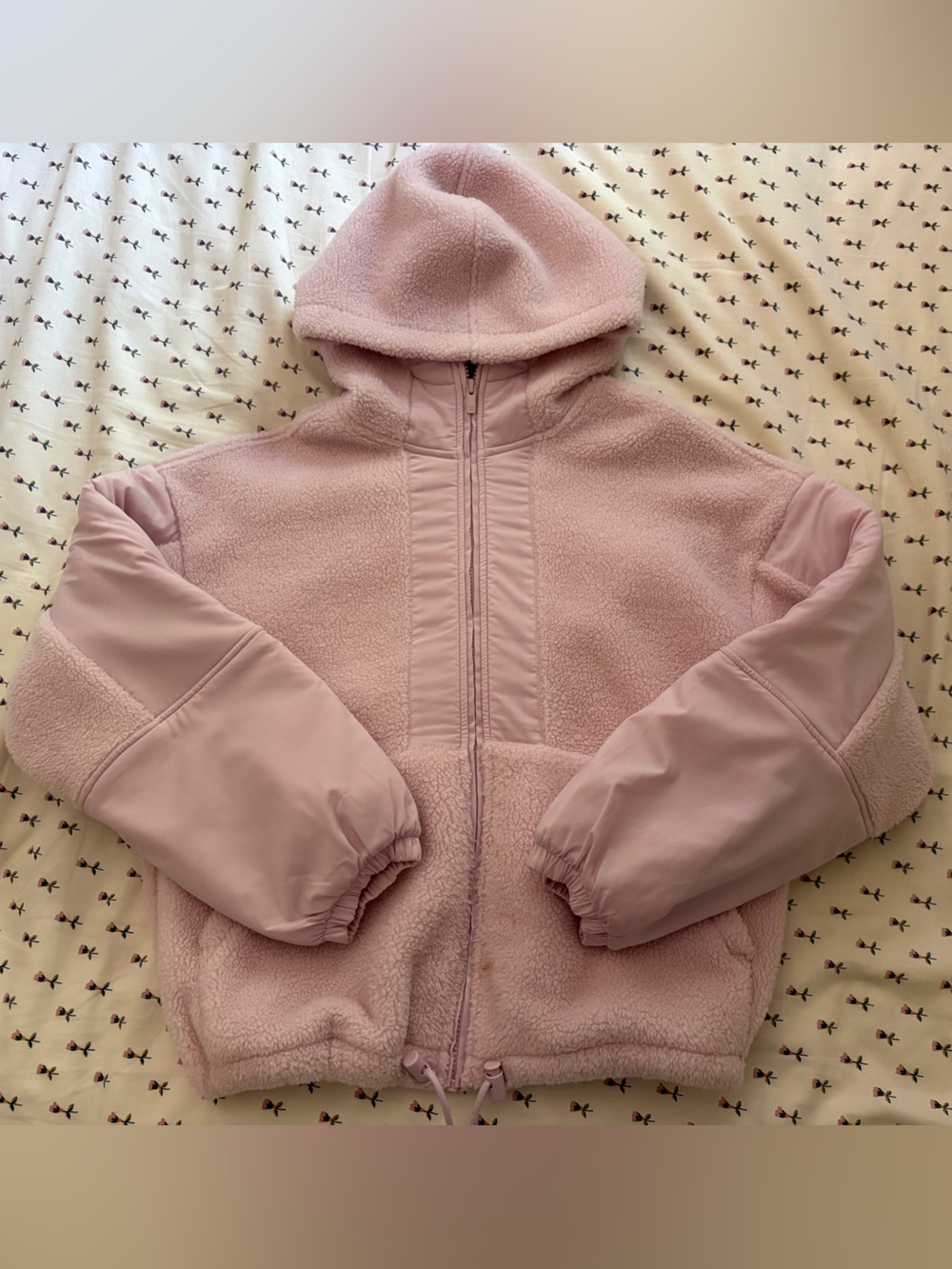 all in motion Pink Hooded Sherpa Jacket